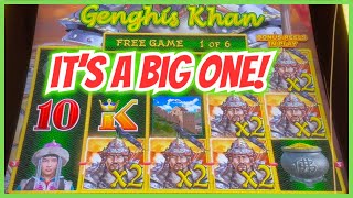 MASSIVE LINE HIT on Dragon Link Ghengis Khan Slot for a BIG WIN!🍀 Video Video