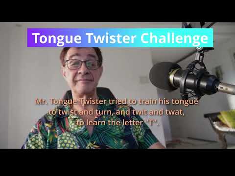 How fast can you say tongue twister 596: Mr. Tongue Twister ...?