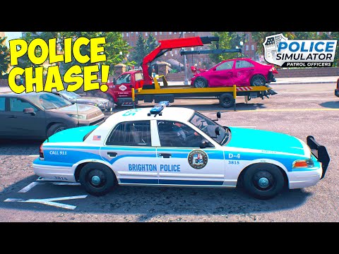 POLICE CHASE PLAYING NEW POLICE SIMULATOR PATROL OFFICERS - YouTube