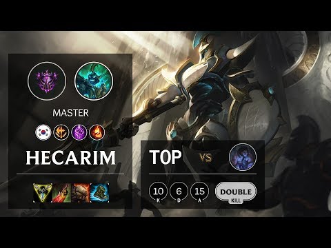 Hecarim Top vs Sylas - KR Master Patch 10.8