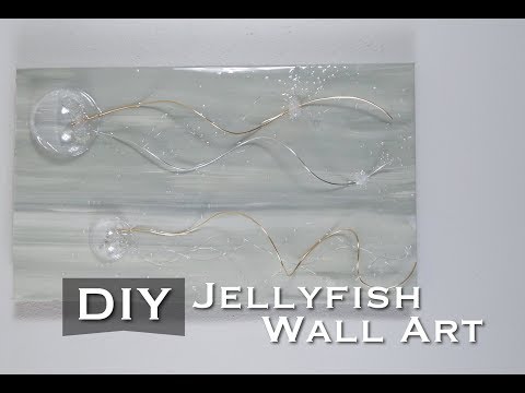 DIY EASY JELLYFISH WALL ART