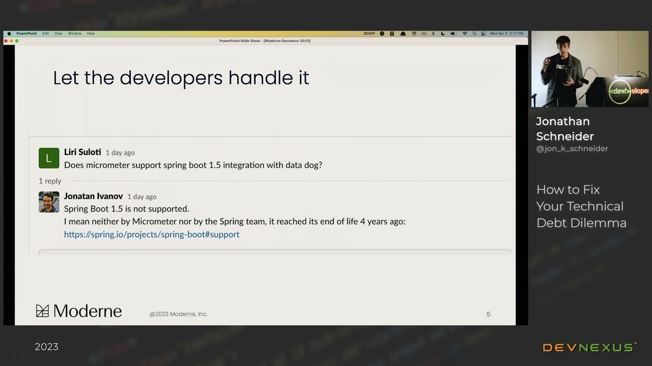 Devnexus 2023 - How to Fix Your Technical Debt Dilemma - Jonathan Schneider