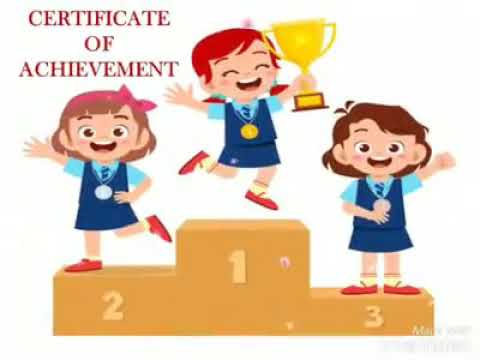 (Grade I-V) Appreciation Certificates for Online Competitions.