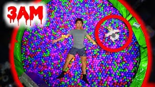 DO NOT JUMP ON THE TRAMPOLINE BALL PIT AT 3AM! (Ghost)
