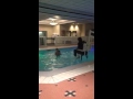 Dad Goes For A Ride On Handicap Pool Lift
