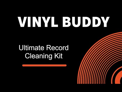 Vinyl Buddy | Record Cleaner Kit 5 Piece Ultimate Cleaning System - Velvet Brush - Nylon Microfiber