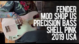 Video thumbnail for Fender Mod Shop US Precision Bass Shell Pink 2019 USA by Loud Lemon Demo