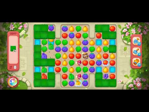 Gardenscapes Level 2097 [No booster] [Hard Level] #androidgameplay #gardenscapesgame #tranding