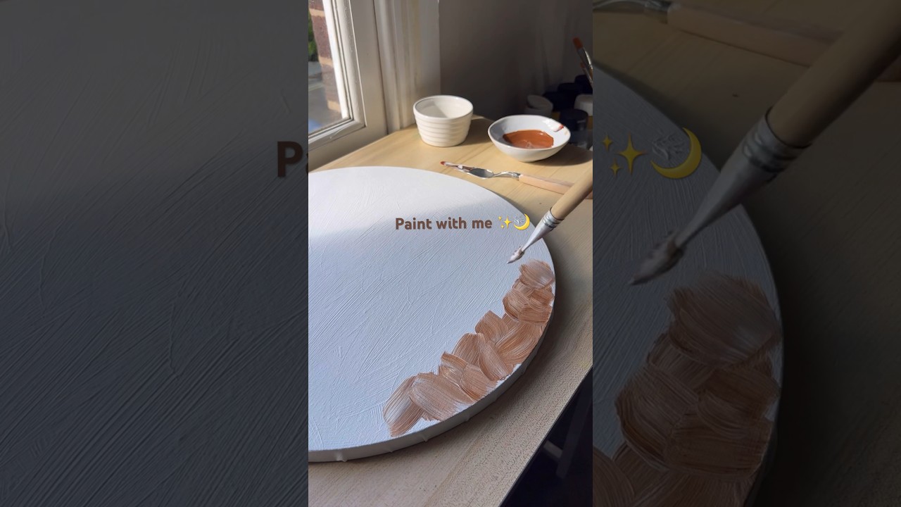 Cozy paint with me Arabic Calligraphy in shades of Autumn 🍁 #art #shorts #artshorts