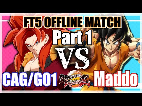 【DBFZ】GO1 VS MADDO FT5 OFFLINE MATCH part.1 【SSJ4 Gogeta】ゴジータ４
