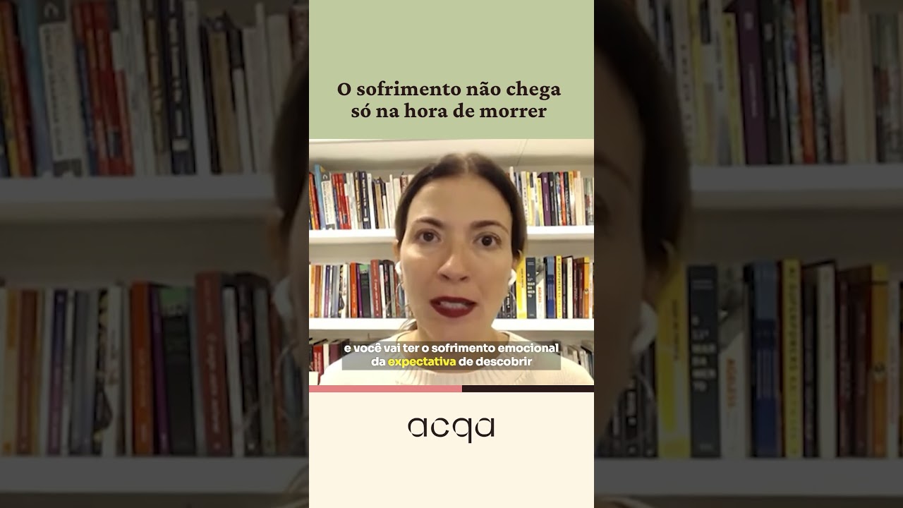 O sofrimento não chega só na hora de morrer