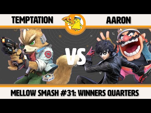 Mellow Mushroom SSBU #31 - Temptation (Fox) vs Aaron (Wario/Joker) Smash Ultimate Winners Quarters