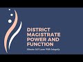 District Magistrate Power And Function जिला मजिस्ट्रेट शक्ति �