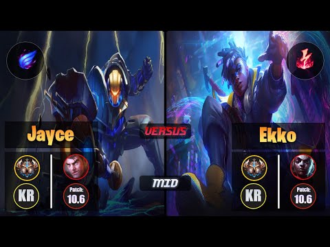 Challenger JAYCE [Phase Rush] (Mid) VS  EKKO - Challenger KR Patch 10.6