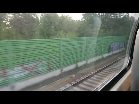 Mitfahrt im RE5 nach Elsterwerda zwichen Wünsdorf-Waldstadt und Baruth(Mark) am frühen Morgen