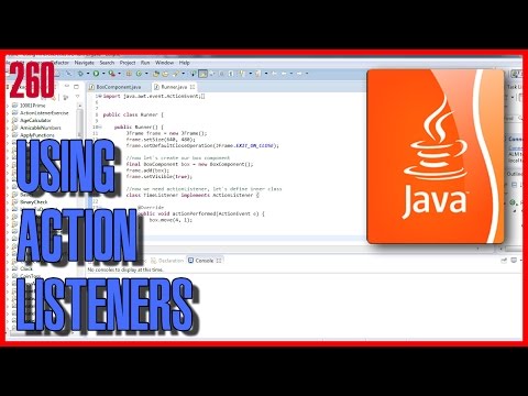 Java Using Action Listeners Example
