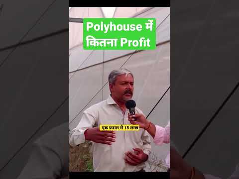 Profits in polyhouse farming 🧺 #kisanotube #polyhousefarming #greenhouse #nethousefarming