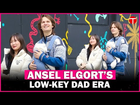 Ansel Elgort spotted in NYC with partner and baby in first public family photos