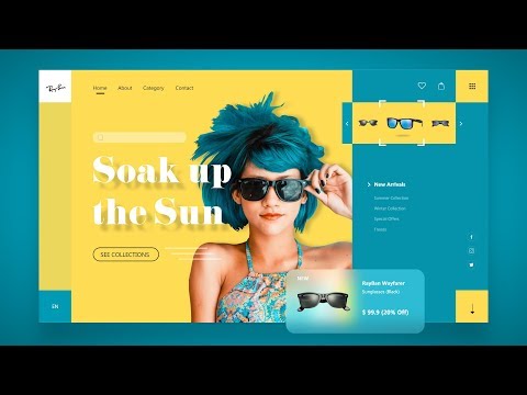 Web Design In Adobe XD | How To Make Website UI Design Using Adobe XD