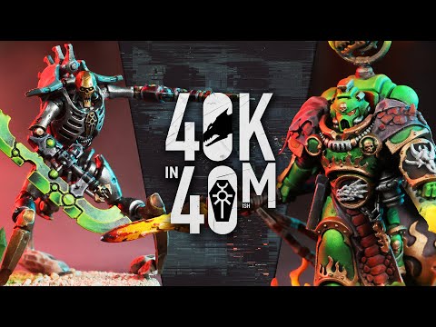 Space Marines vs Necrons - 40k in 40m Our Brand new Salamanders army! | Warhammer 40k Battle