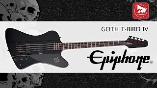 Video thumbnail for EPIPHONE GOTH T-BIRD IV BASS PLAIN BLACK - бас гитара для рока by PopMusicRu
