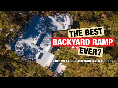 The Best Backyard BMX Ramp Setup EVER? Clint Millar's Backyard Walk Through