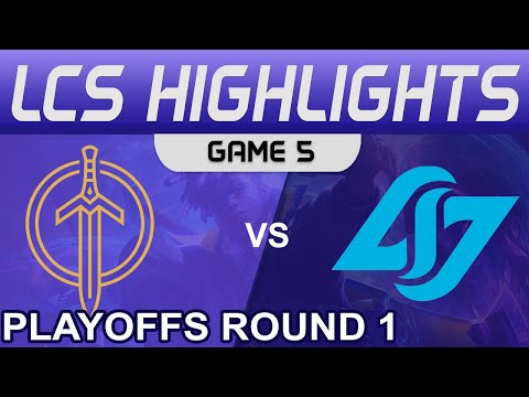 GG vs CLG Highlights Game 5 Playoffs Round 1 LCS Summer 2022 Golden Guardians vs Conter Logic Gaming