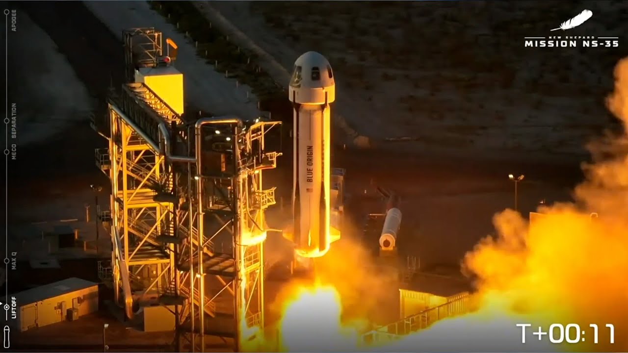 Watch live! Blue Origin's New Shepard rocket to launch uncrewed science mission - YouTube