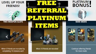 Invite Friends To Warframe For Free Items And Platinum
