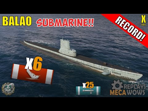 Submarine Balao 6 Kills & 137k Damage | World of Warships Gameplay