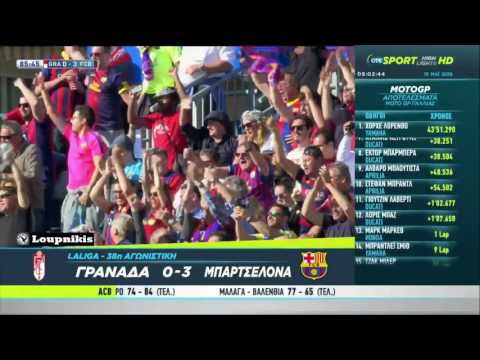 Granada CF vs FC Barcelona 0-3 All Goals and Highlights {14/5/2016}