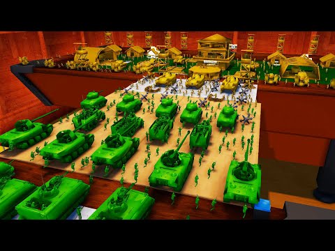 Army Men INVASION of Bridge FORTRESS Defense! - Attack on Toys