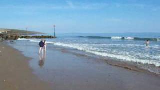 The kids at Amroth beach Pembrokeshire - April 2010