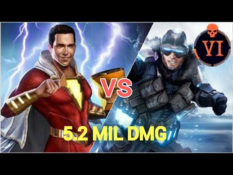 Injustice 2 Mobile 3.5 - Shazam (Lethal Build) vs Captain Cold - 5.2 MIL DMG