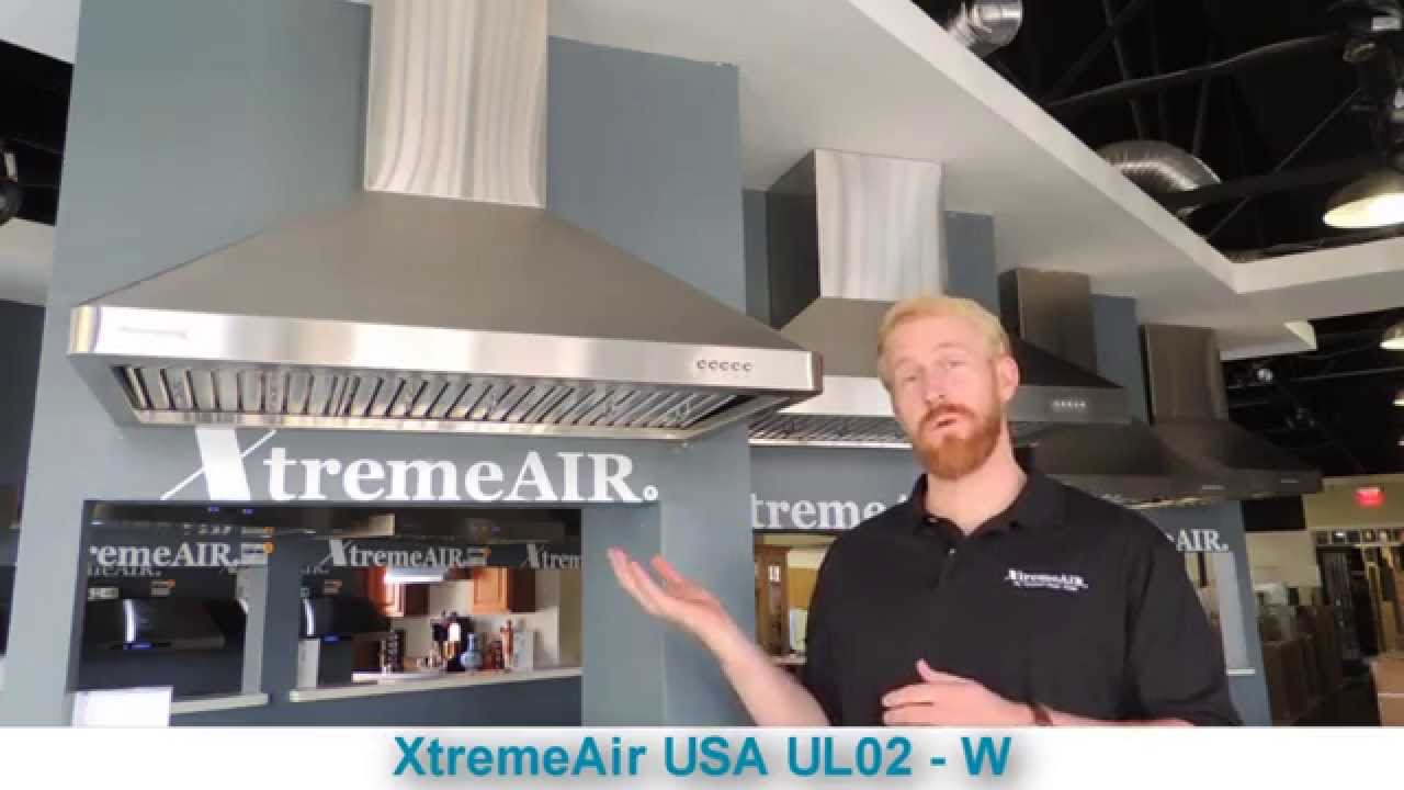 UL02-W (30/36) XtremeAir USA Wall Mounted Range Hood