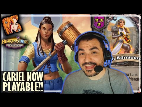 I ACTUALLY PICKED CARIEL LOL - Hearthstone Battlegrounds