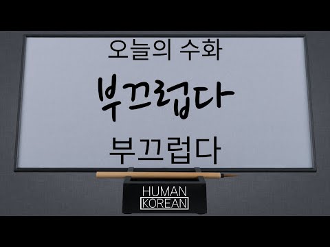 「부끄럽다」의 한국수어 표현