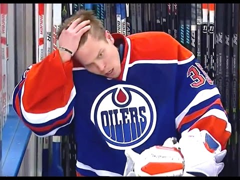 Viktor Fasth snaps and yells at his bench (December 12, 2014 Ducks vs Oilers)