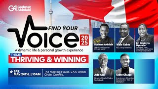 Find Your Voice 2025 | Thriving & Winning | 24th May, 2025 | Mr. Wale Rabiu