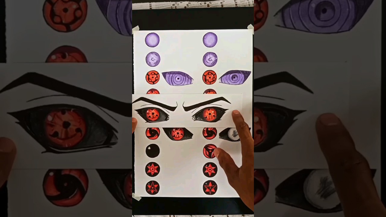 MangeKyou Sharingan #shorts olhos Sharingan