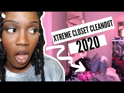 EXTREME CLOSET CLEAN OUT 2020| Throwing out brands..FASHIONOVA, CALVIN KLEIN, EXPRESS etc.