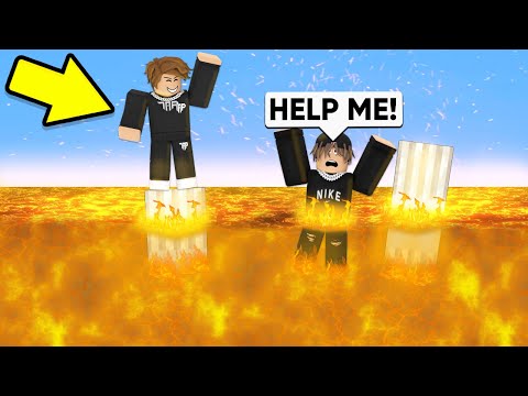 FLOOR IS LAVA, But I Secretly RIGGED IT.. (Roblox Bedwars)
