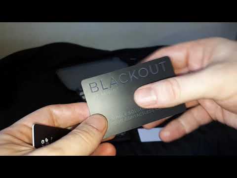 Contactless Credit & Debit card protection (Blackout & Blockr Nano jamming / scrambling cards)