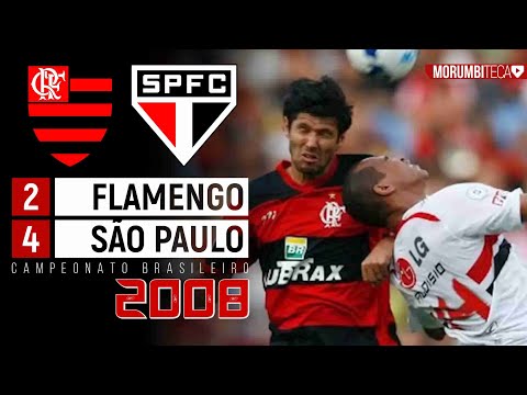 Flamengo 2x4 São Paulo - 2008 - LÍDER E INVICTO, O FLA NÃO RESISTE AO TRICOLOR NO MARACANÃ!!