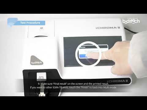 Procédure du test IGRA-TB sur Ichroma II
