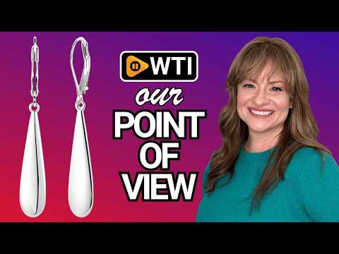 Silver Long Teardrop Dangle Earrings for Women - WTI product video review