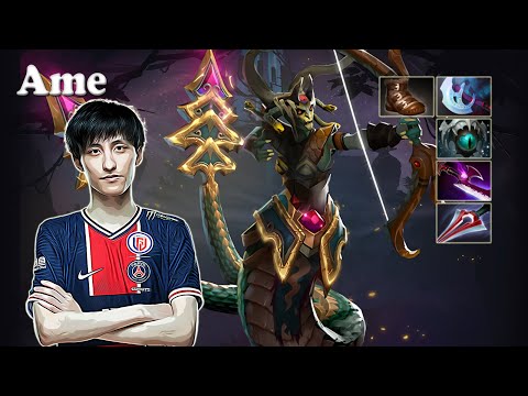 Ame - Medusa Safelane vs XinQ Doom | Dota 2 7.31b Gameplay