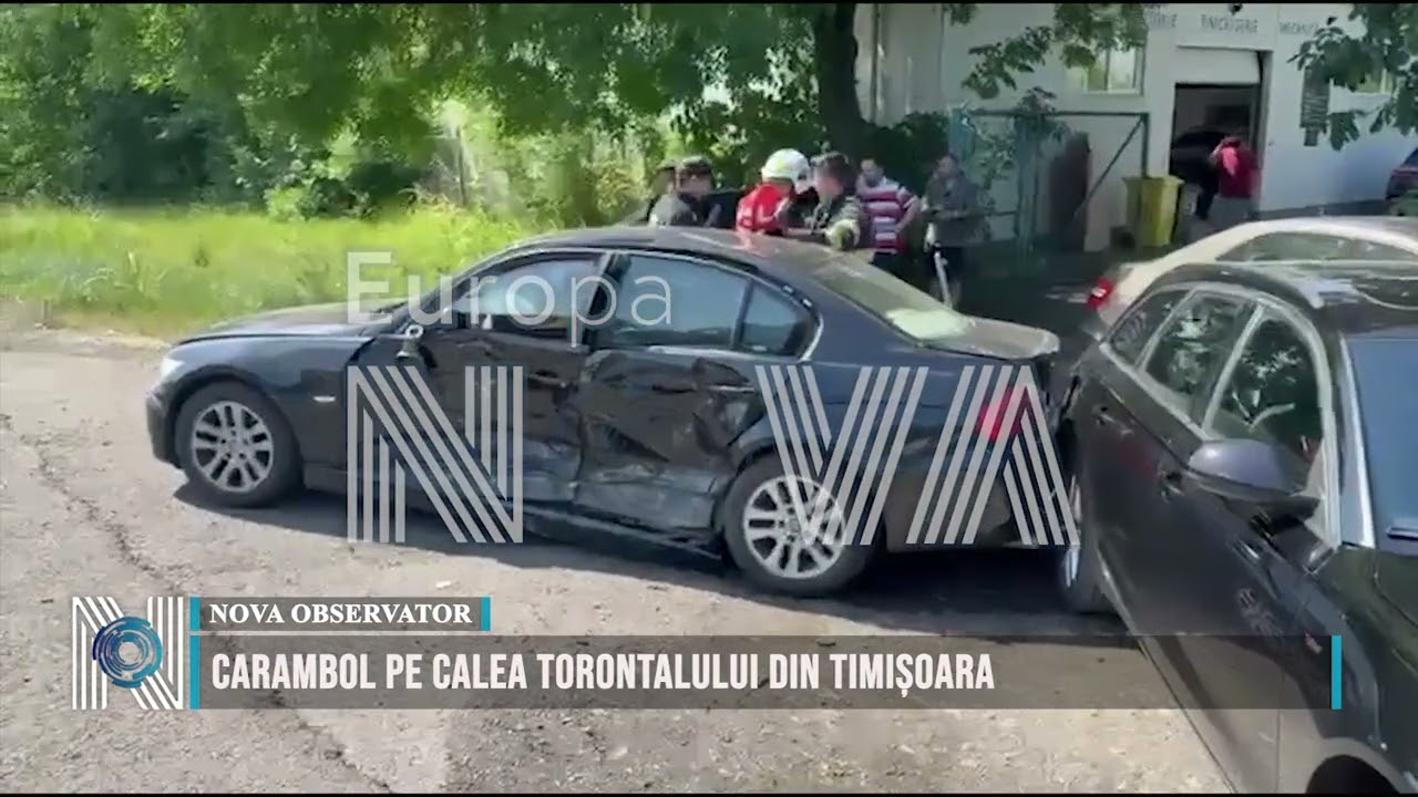 Carambol pe Calea Torontalului din Timișoara