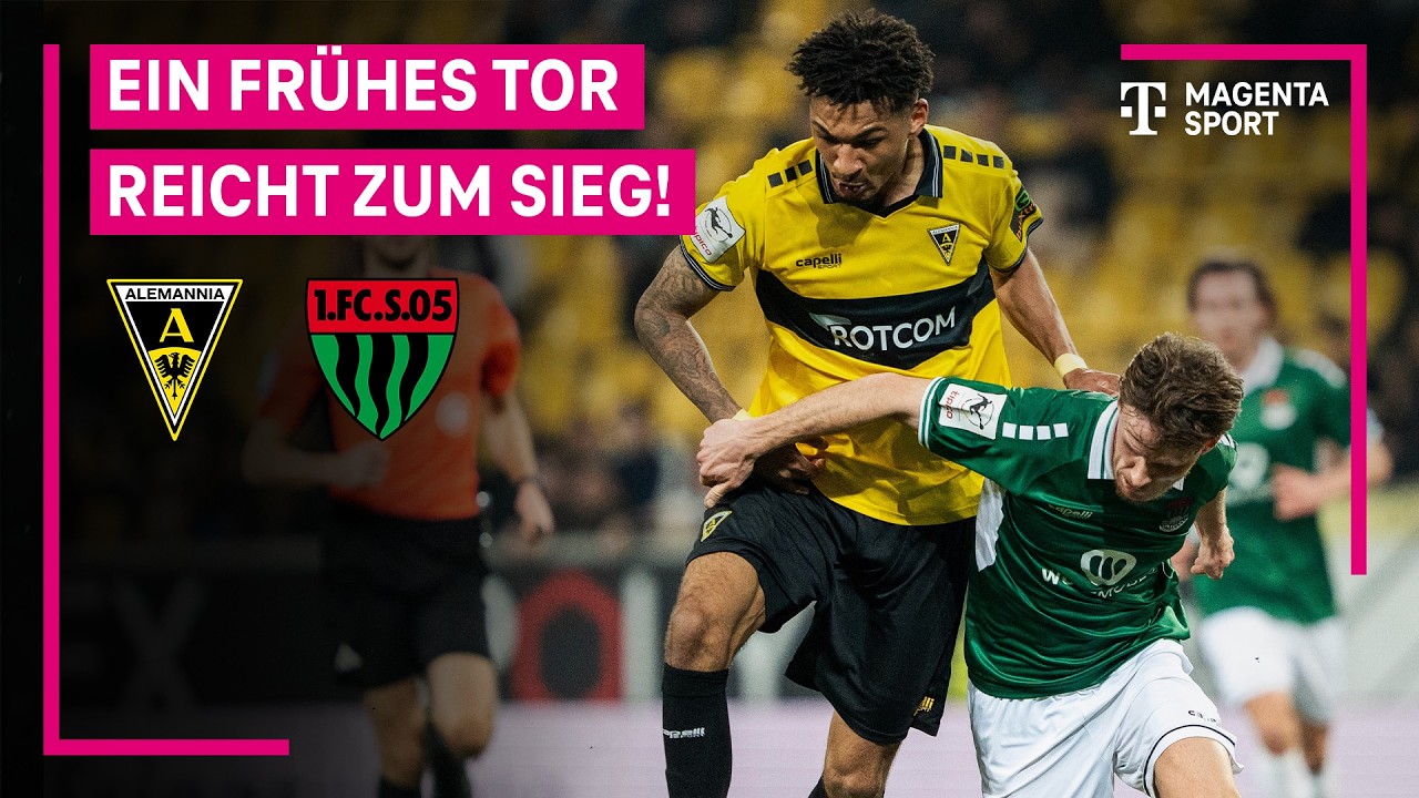 Alemannia Aachen vs 1.  Schweinfurt 05 Highlights
