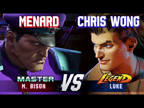 SF6 ▰ MENARD (M.Bison) vs CHRIS WONG (Luke) ▰ High Level Gameplay